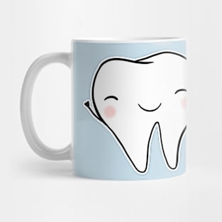 Happy Tooth (light blue) Mug